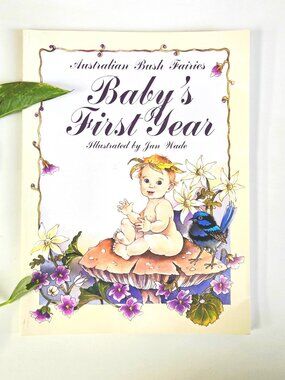 3/$35❤️Vintage 2000s Australian Bush Fairies Baby First Year Book | Illustrated